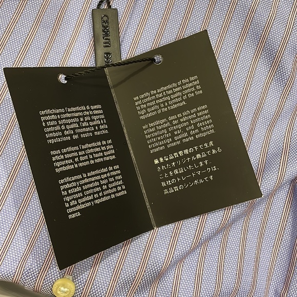 CERRUTI 1881 BUTTON DOWN SHIRT - SIZE L 16/41 - Picture 3 of 8